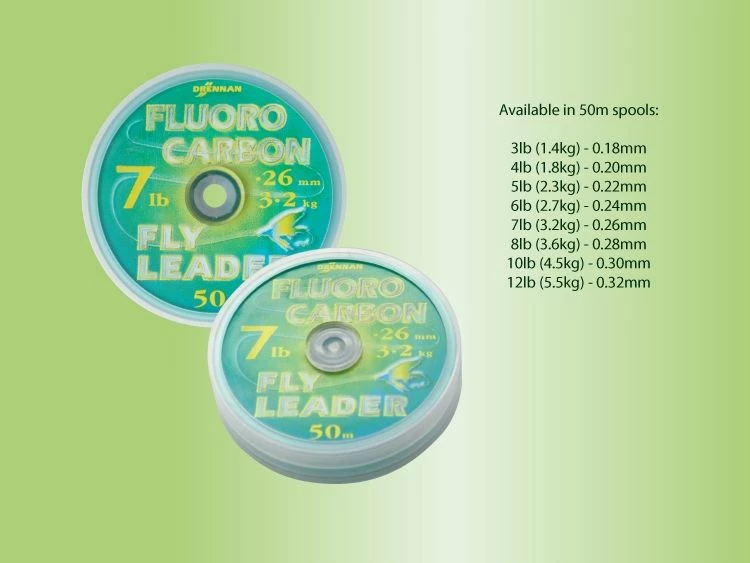 Drennan Fluorocarbon Fly Leader 50m - Leaders & backing 2 Drennan Fluorocarbon Fly Leader 50m - Leaders & backing - Image 2