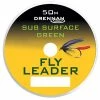 Drennan Subsurface Green Fly Leader 50m - Leaders & backing