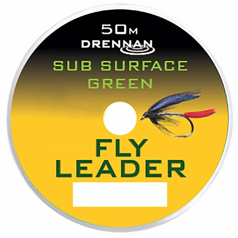 Drennan Subsurface Green Fly Leader 50m - Leaders & backing 1 Drennan Subsurface Green Fly Leader 50m - Leaders & backing